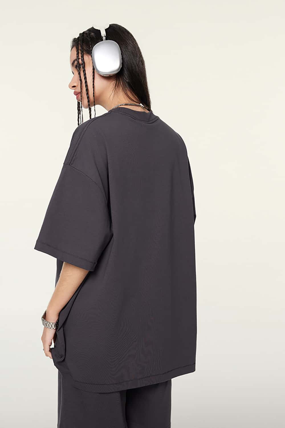 Hip-Hop Gradient Letter Print Short Sleeve T-Shirt