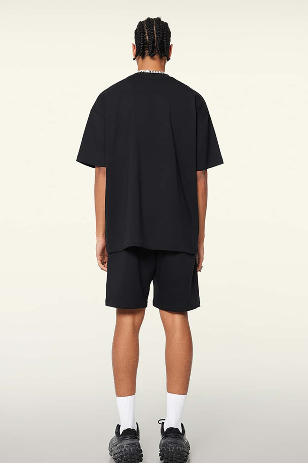 Loose-Fit Blue Screen Error Print Short Sleeve T-Shirt