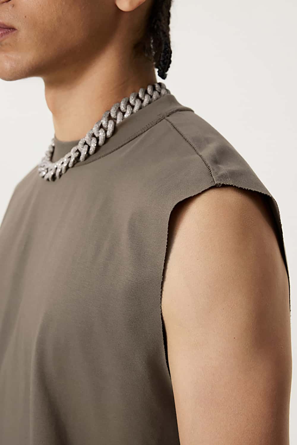 Quick-Dry Mock Neck Sleeveless Sports Tank Top - Sun Protective
