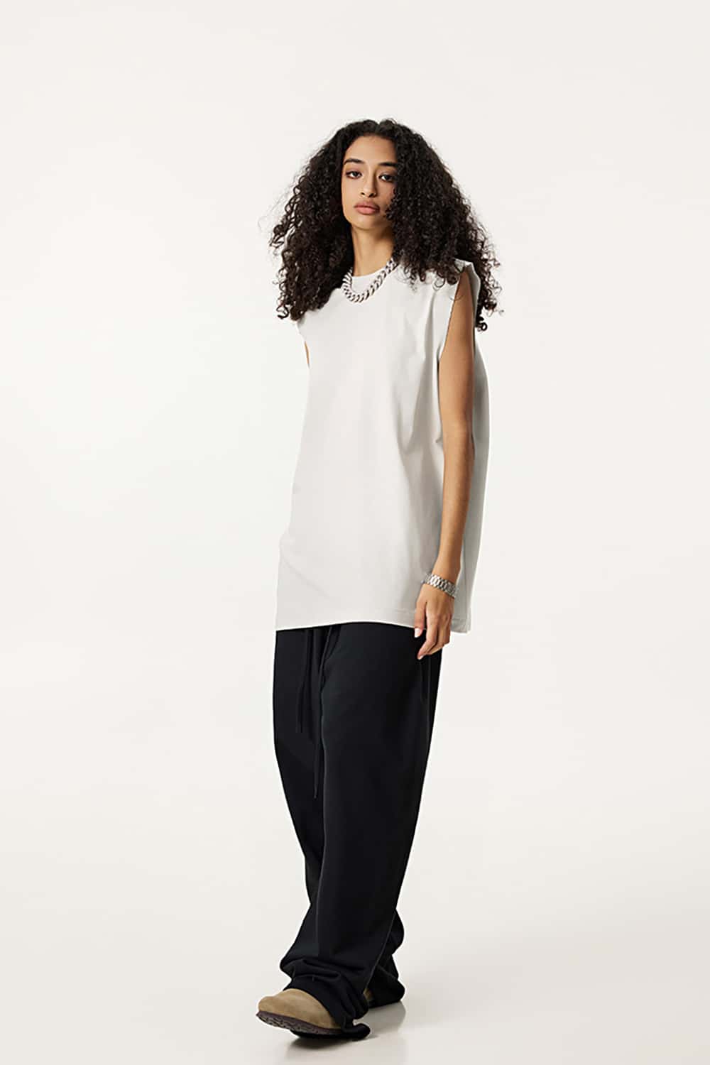 Quick-Dry Mock Neck Sleeveless Sports Tank Top - Sun Protective