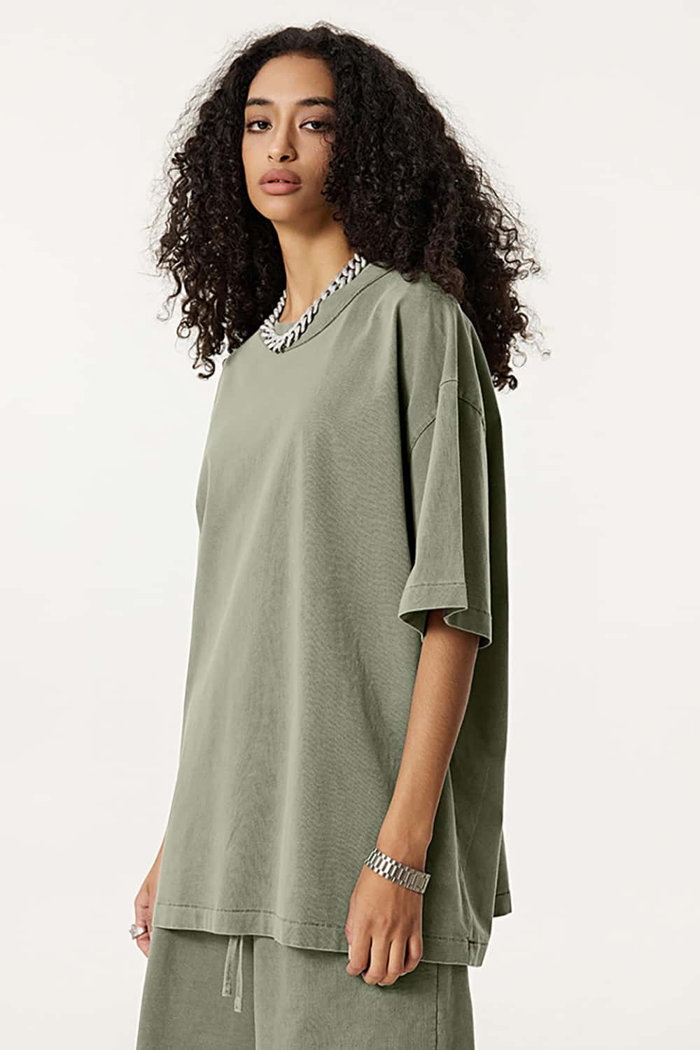 Casual Washed Half-Sleeve T-Shirt - Relaxed Fit