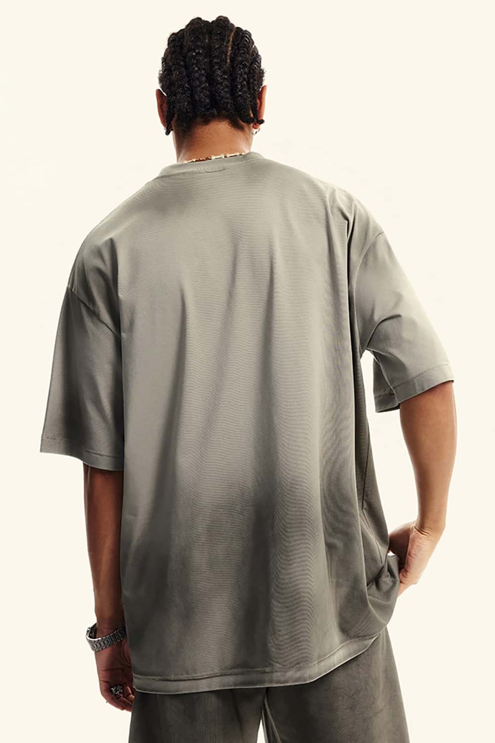 High Street Vision Chart Print Loose-Fit Crew Neck T-Shirt