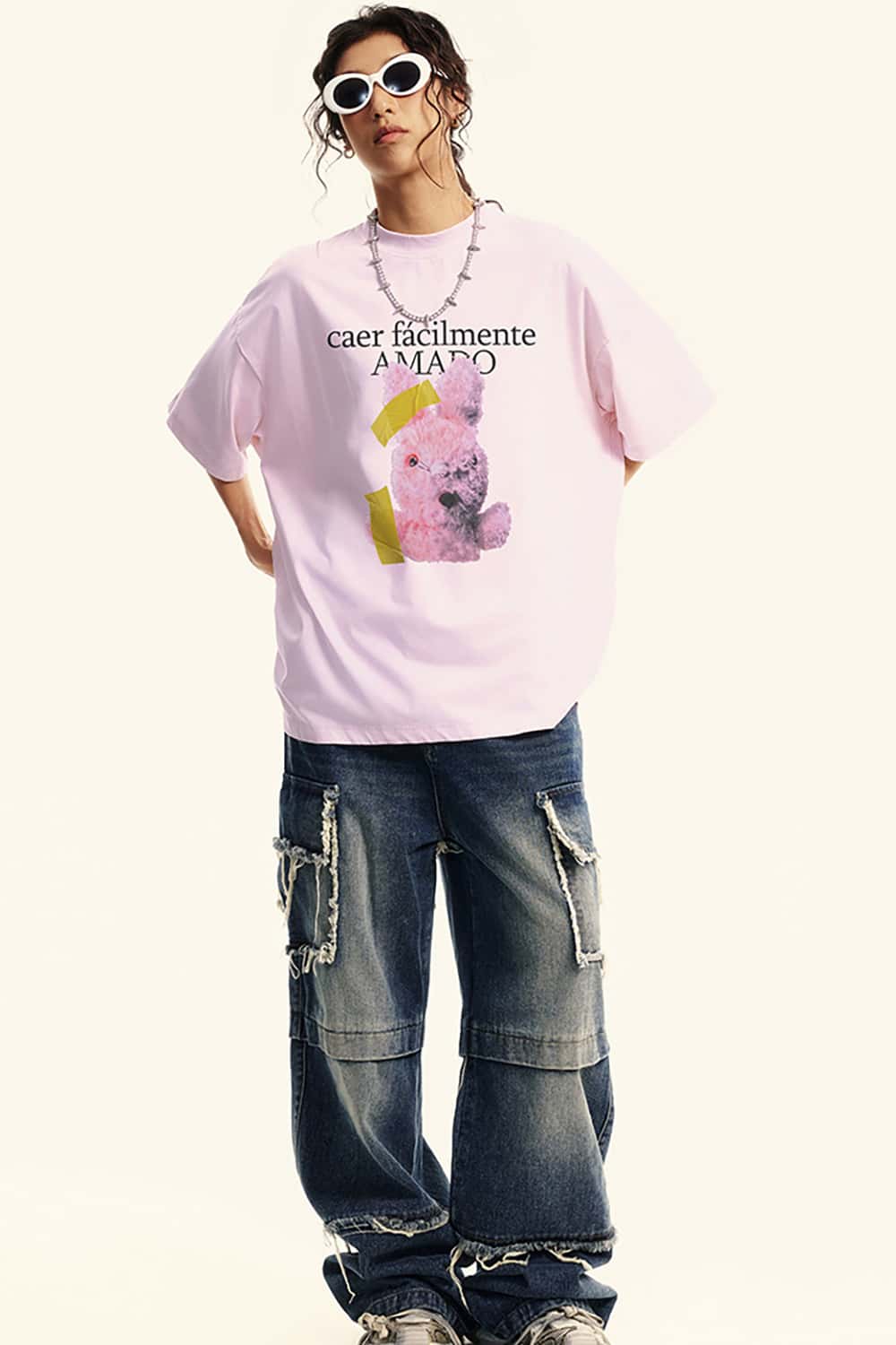 Vintage Streetwear Loose-Fit Washed Short-Sleeve T-Shirt