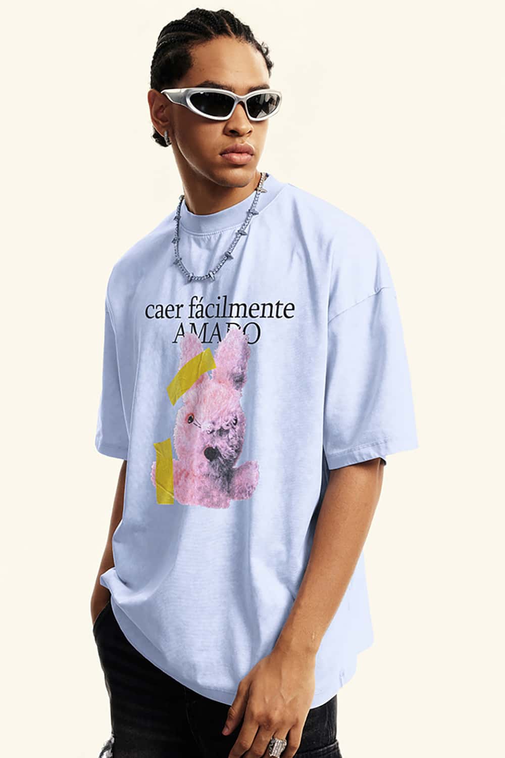 Vintage Streetwear Loose-Fit Washed Short-Sleeve T-Shirt