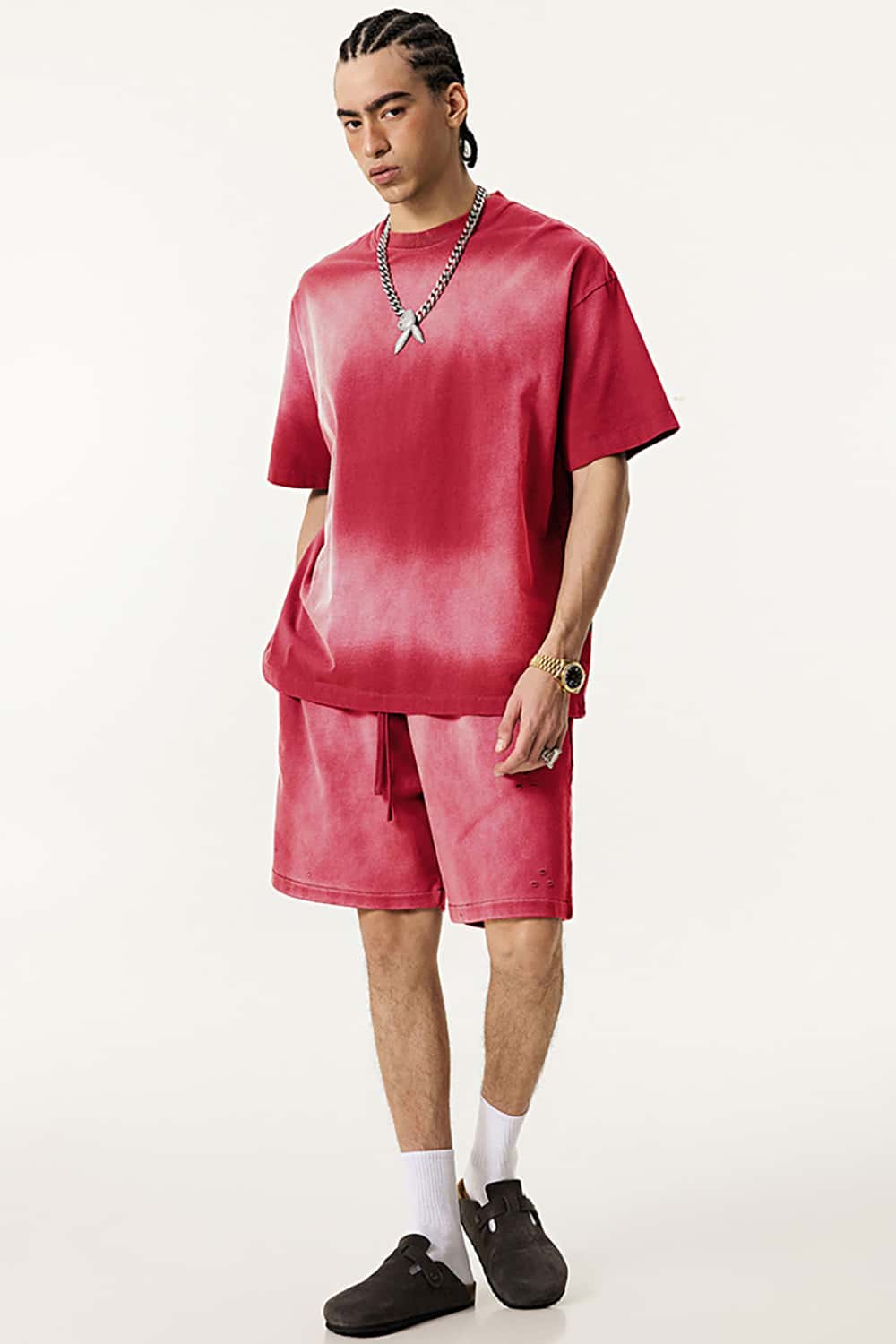 Vintage Wash Pure Cotton Short-Sleeve T-Shirt