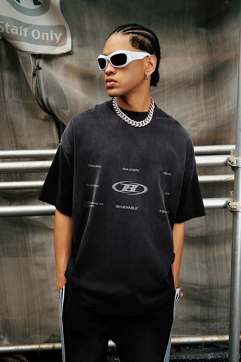 Vintage Wash Round Neck Designer Casual Short-Sleeve T-Shirt