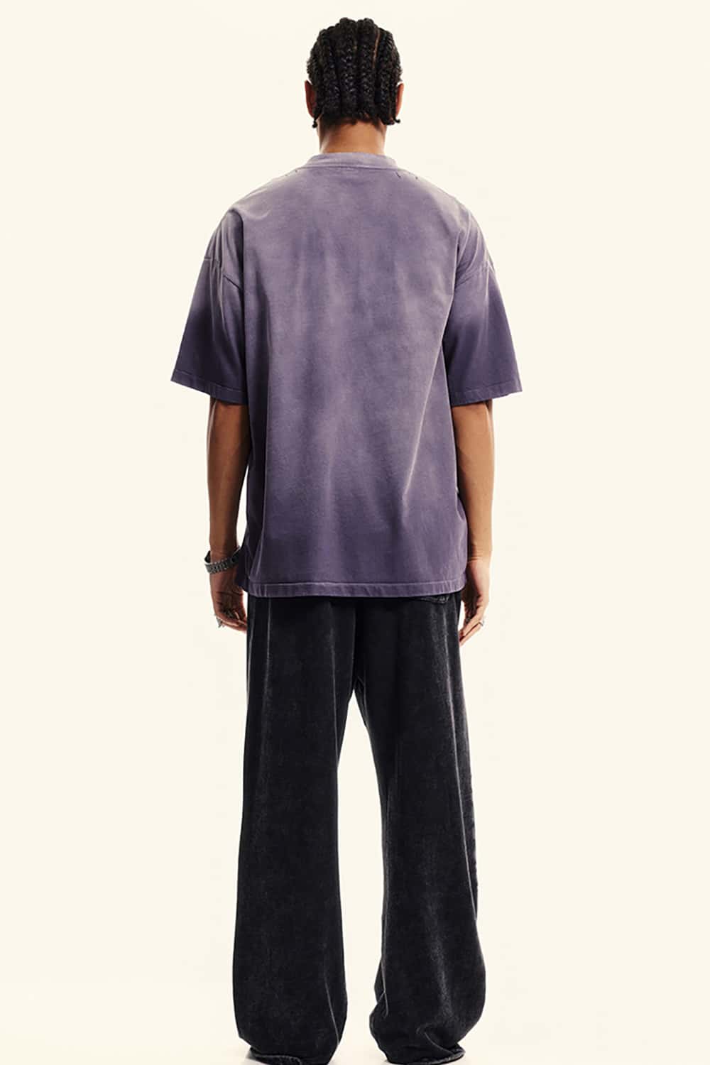 Vintage Wash Round Neck Designer Casual Short-Sleeve T-Shirt