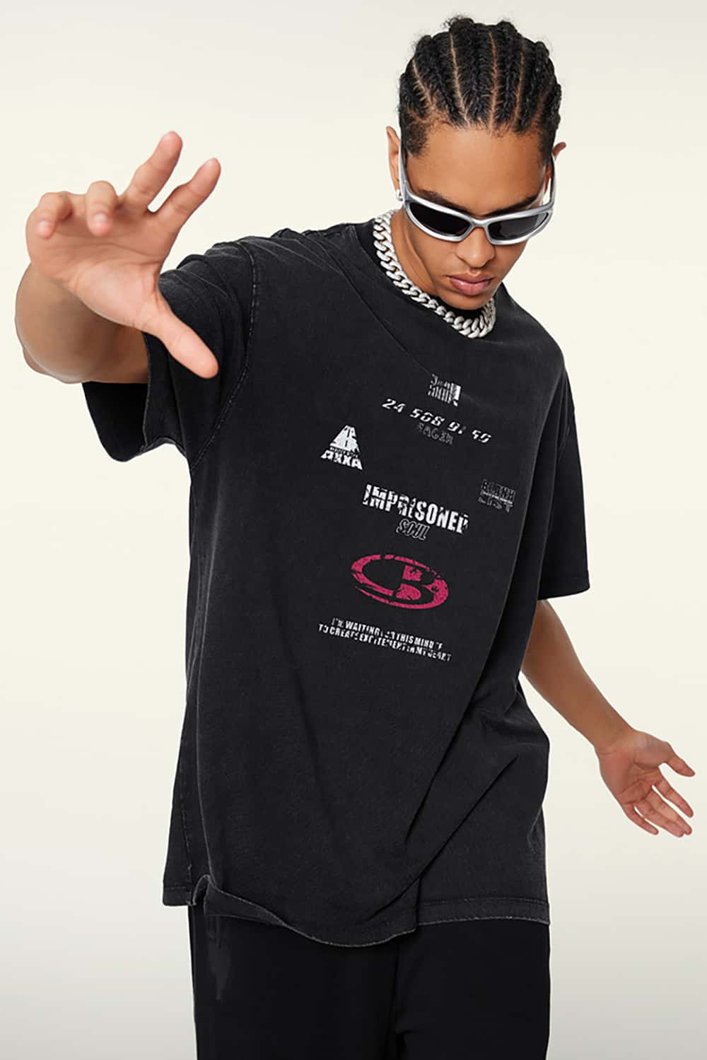 Vintage Casual Streetwear Pure Cotton Loose Short-Sleeve T-Shirt