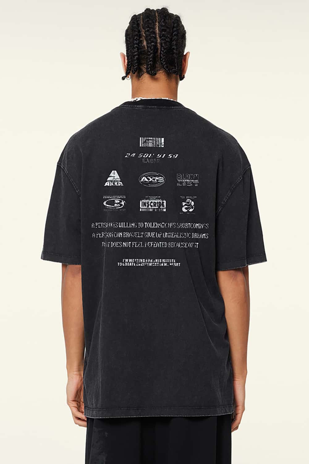Vintage Casual Streetwear Pure Cotton Loose Short-Sleeve T-Shirt