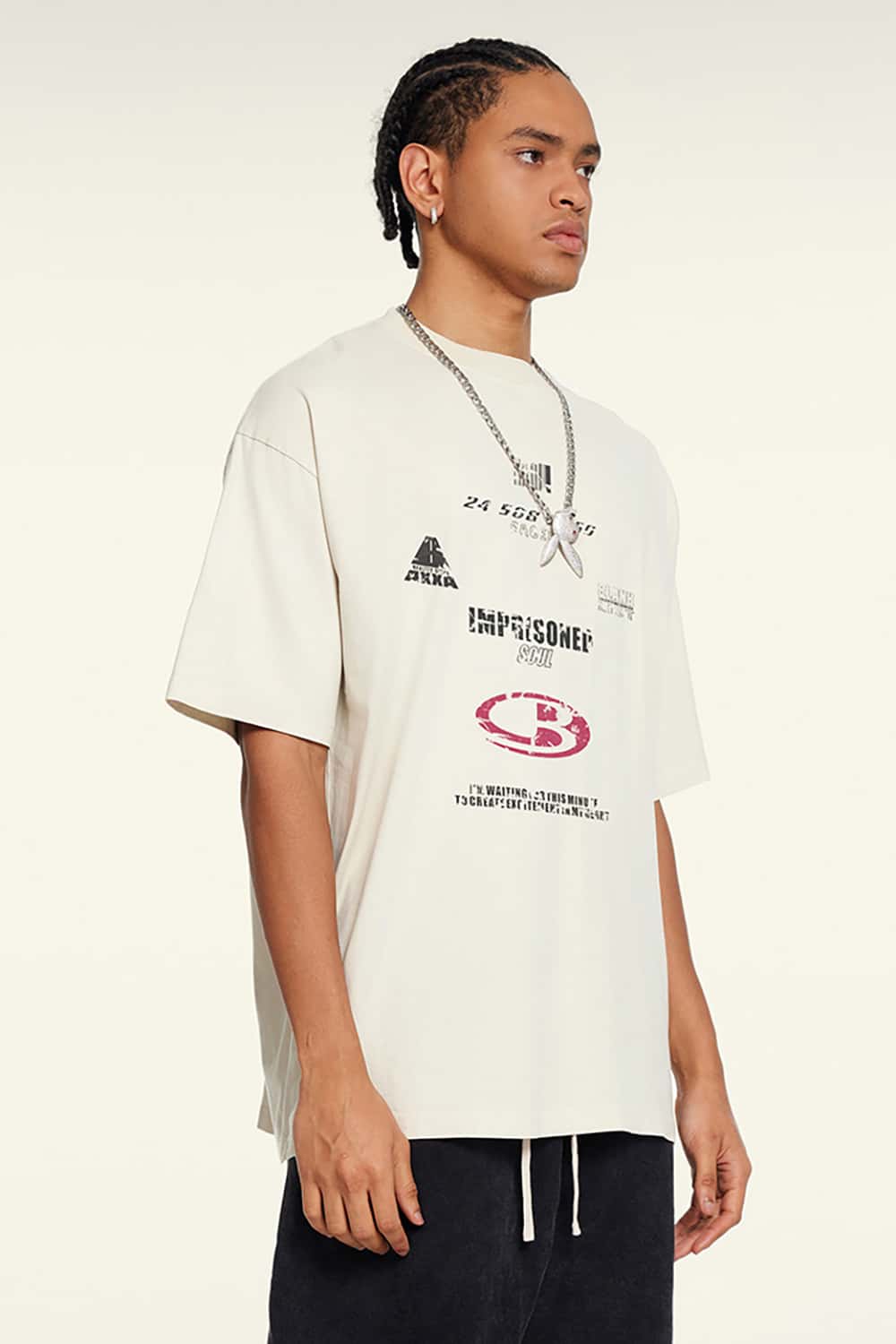 Vintage Casual Streetwear Pure Cotton Loose Short-Sleeve T-Shirt