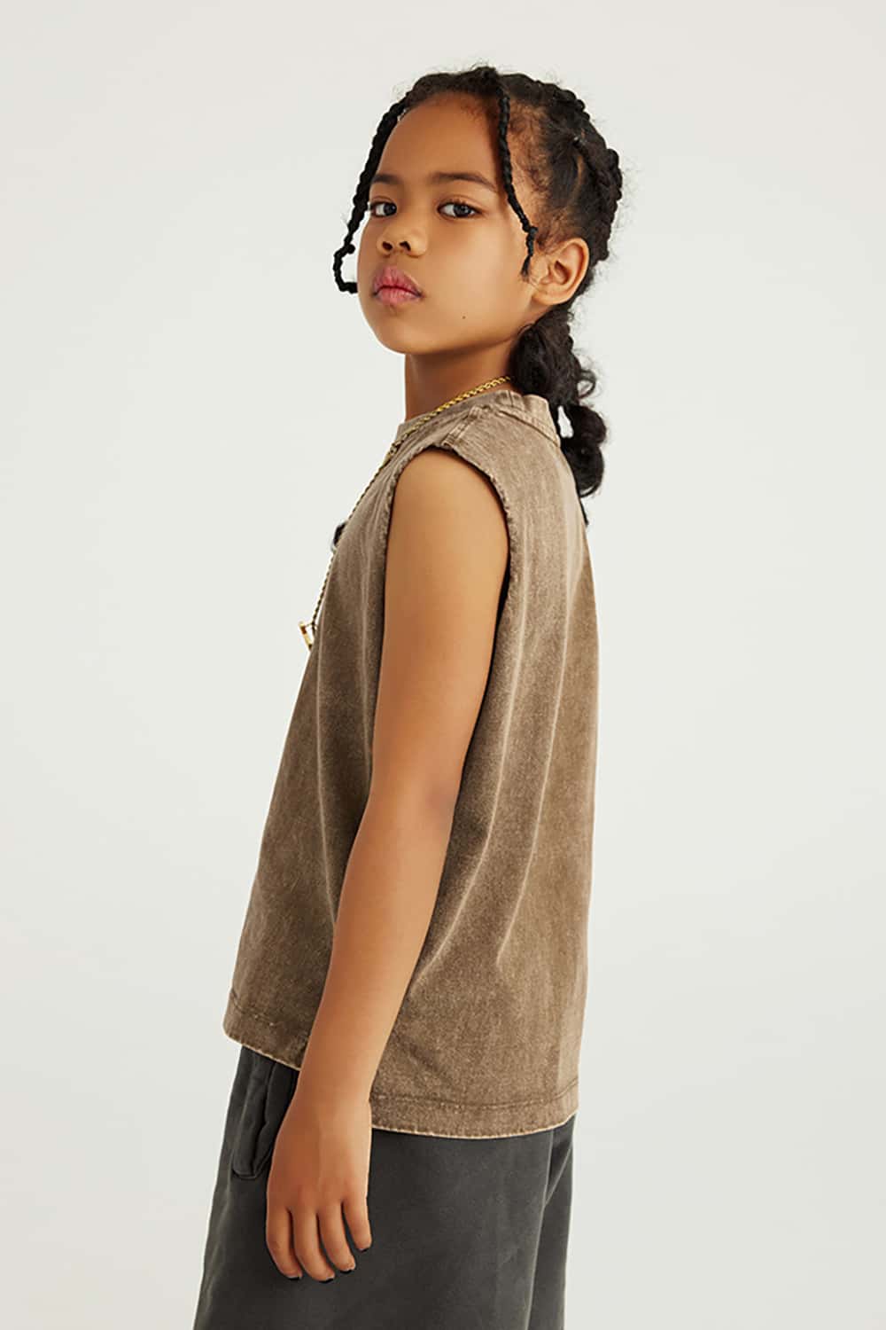 Cool Chic Sleeveless Vest Top for Kids