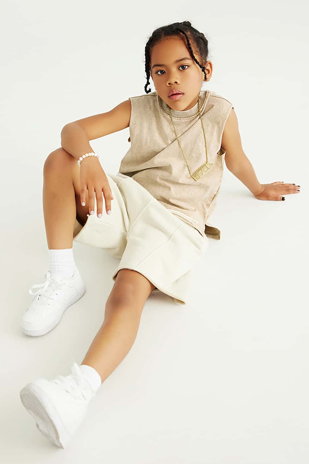 Cool Chic Sleeveless Vest Top for Kids