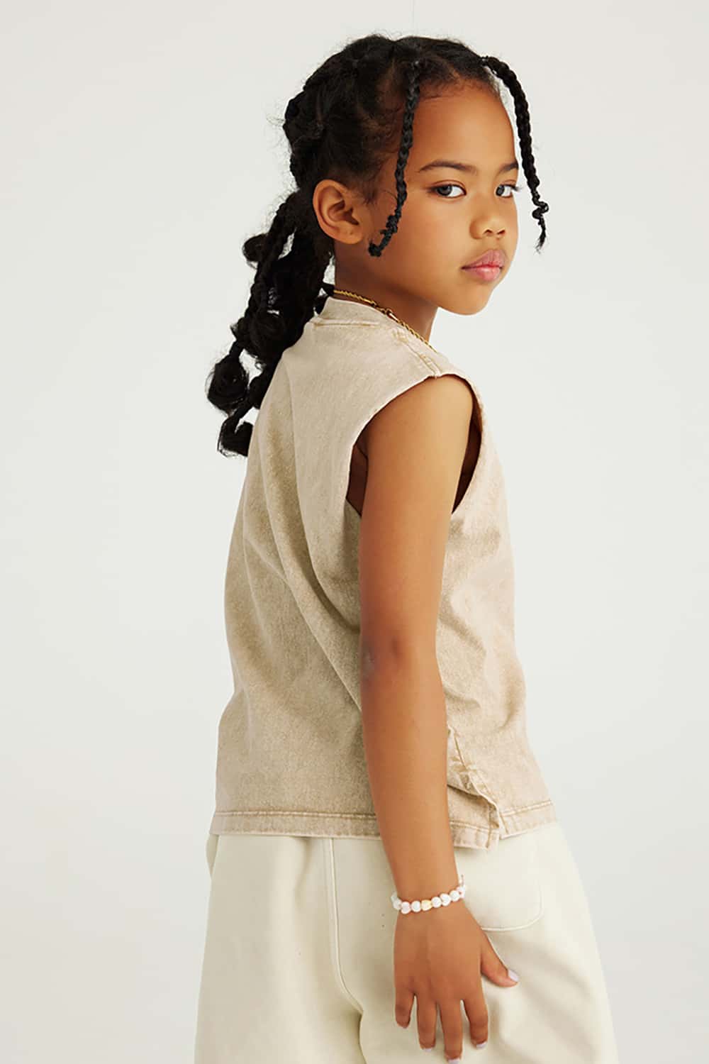 Cool Chic Sleeveless Vest Top for Kids