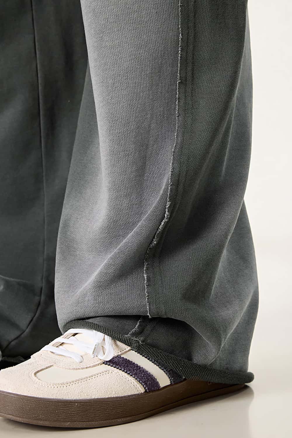 Flowy Jazz Dance Sports Casual Pants with Raw Hem