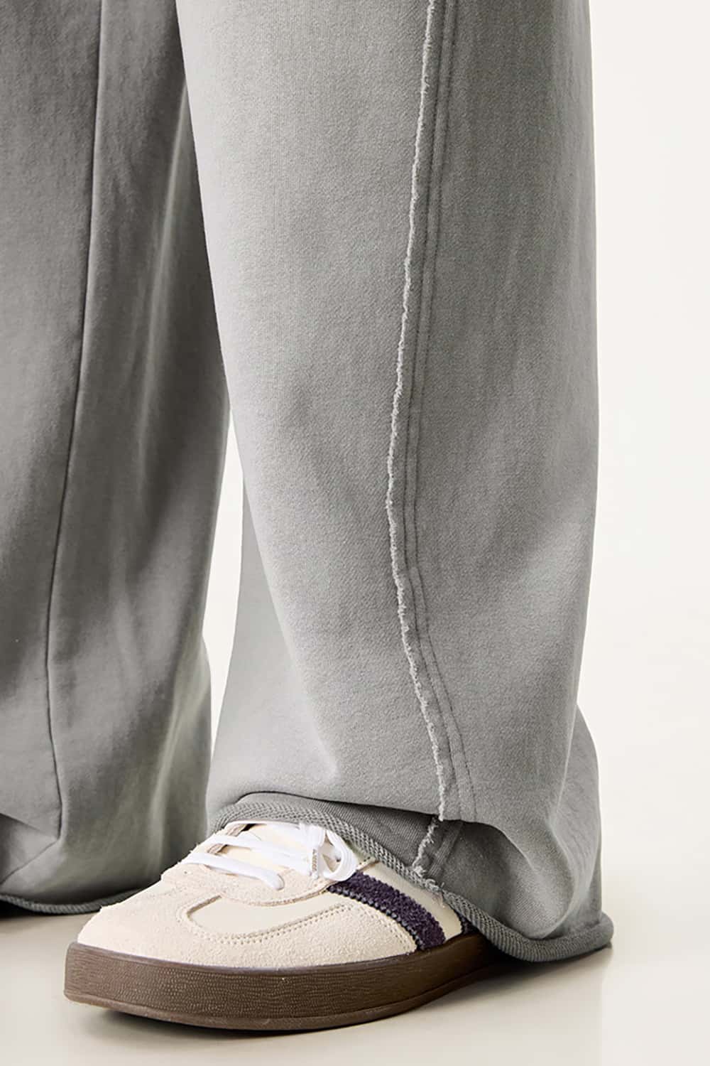 Flowy Jazz Dance Sports Casual Pants with Raw Hem