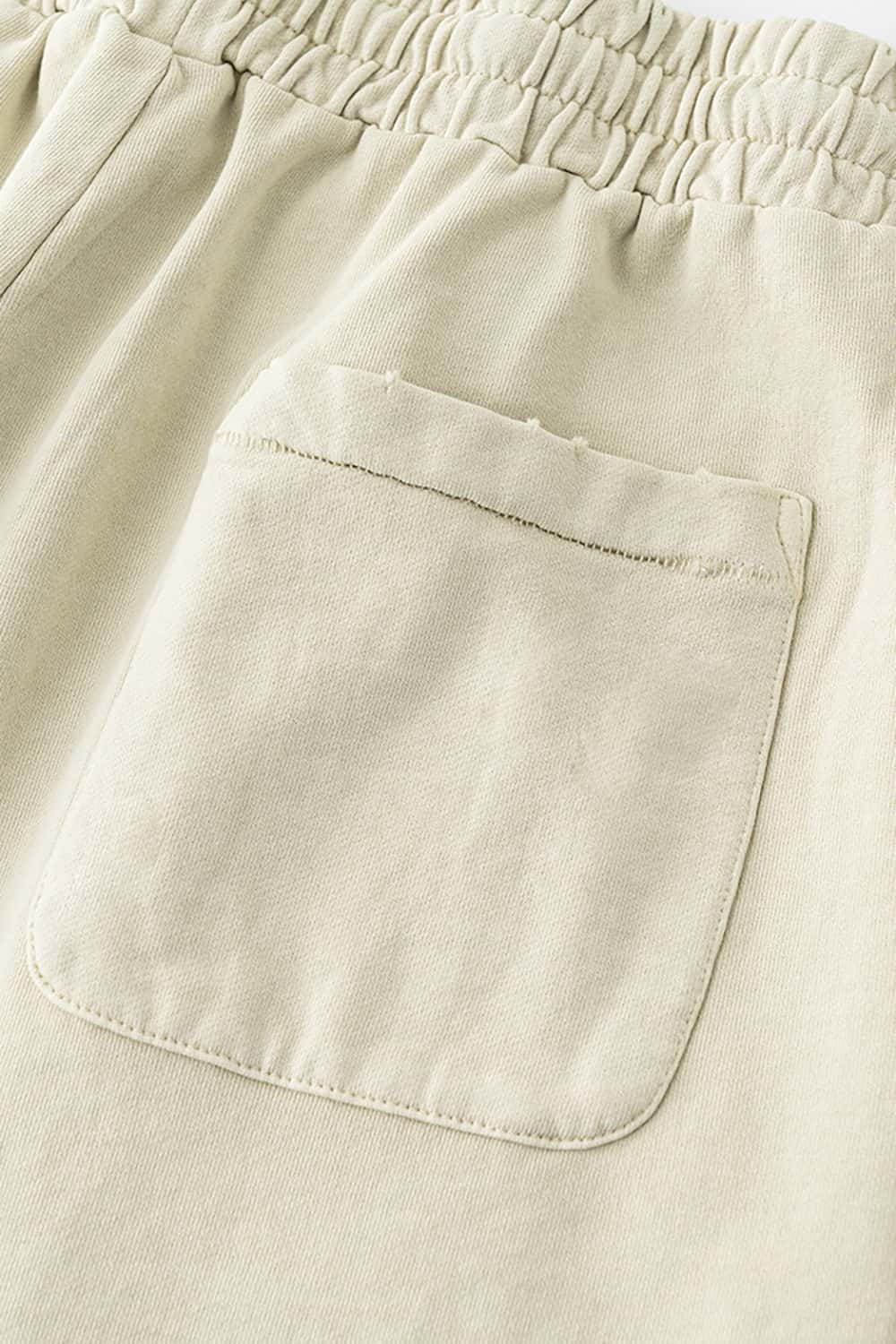 Vintage Washed Loose-Fit Athletic Shorts