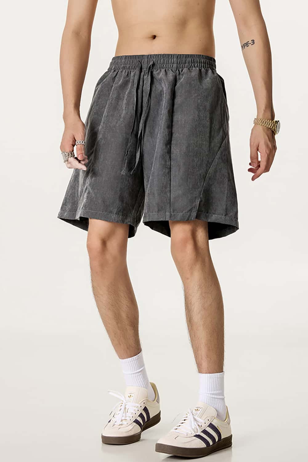 Quick-Dry Waterproof Beach Shorts in Beach Fabric