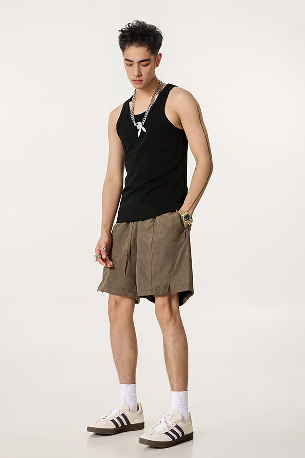 Quick-Dry Waterproof Beach Shorts in Beach Fabric