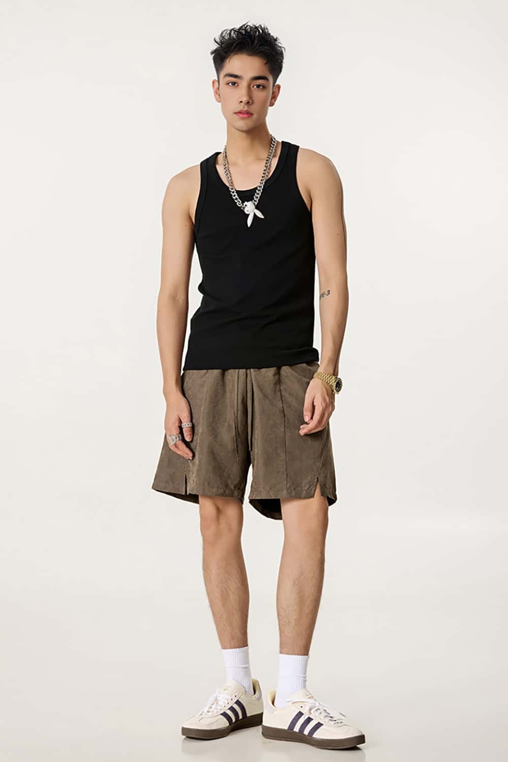 Quick-Dry Waterproof Beach Shorts in Beach Fabric