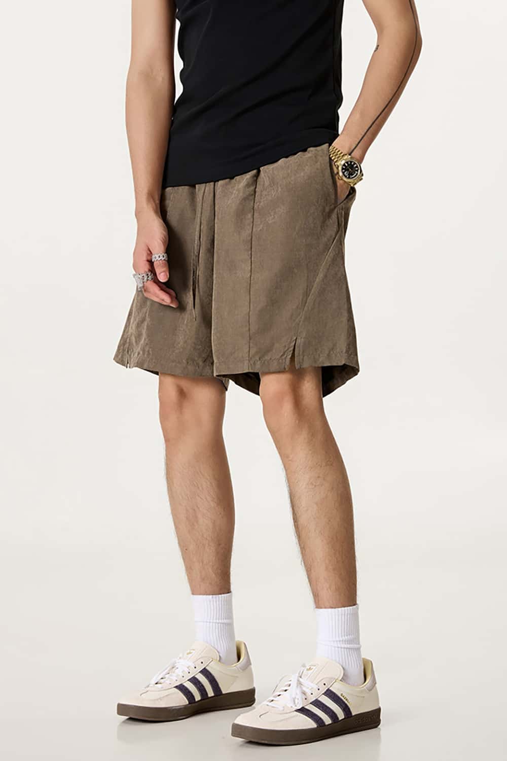 Quick-Dry Waterproof Beach Shorts in Beach Fabric