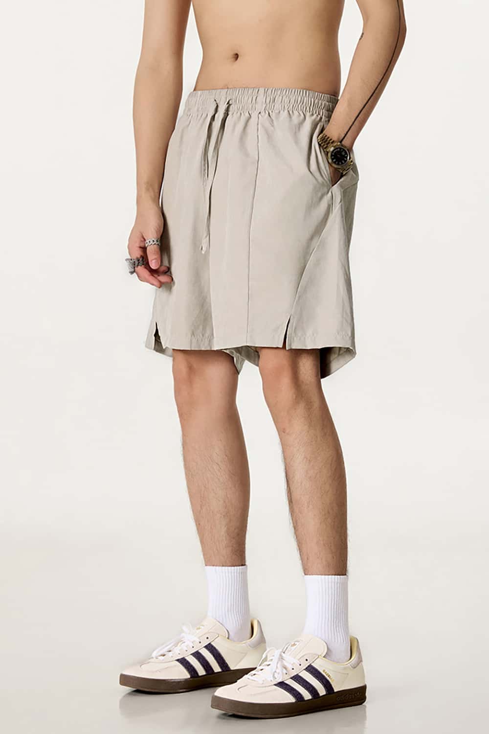 Quick-Dry Waterproof Beach Shorts in Beach Fabric