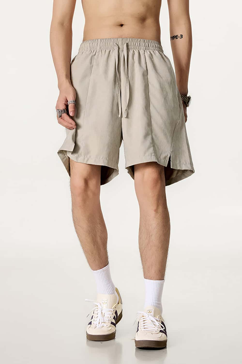 Quick-Dry Waterproof Beach Shorts in Beach Fabric