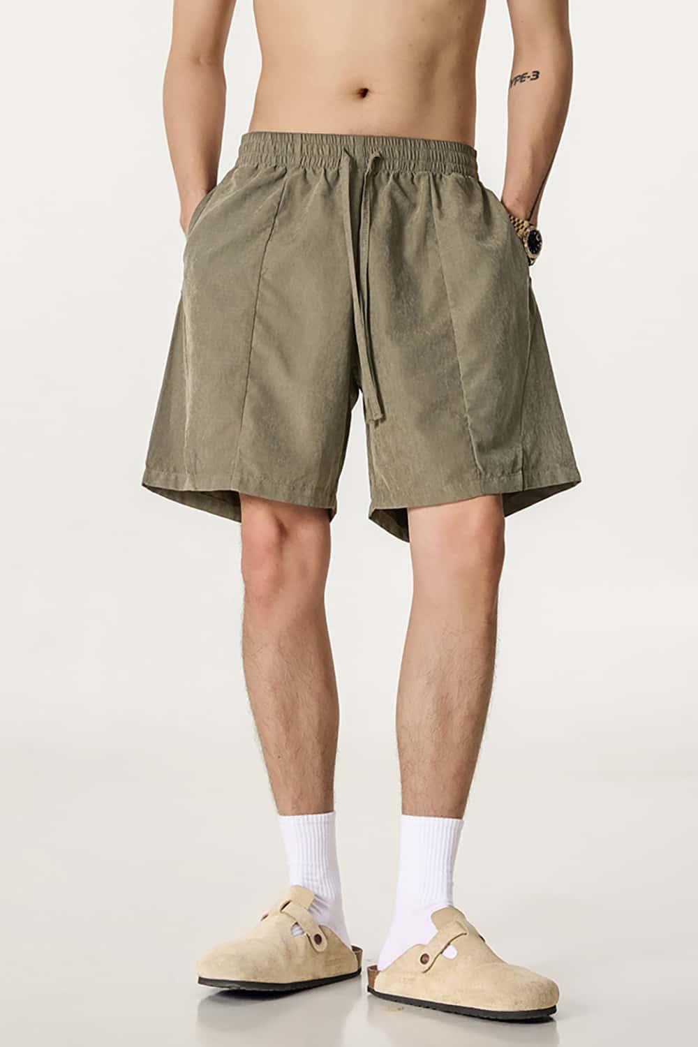 Quick-Dry Waterproof Beach Shorts in Beach Fabric