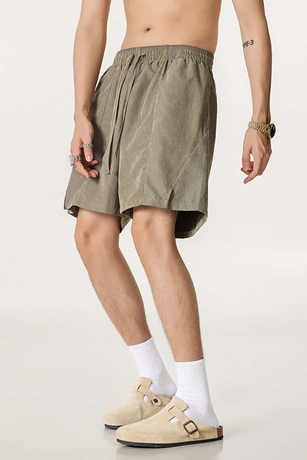 Quick-Dry Waterproof Beach Shorts in Beach Fabric