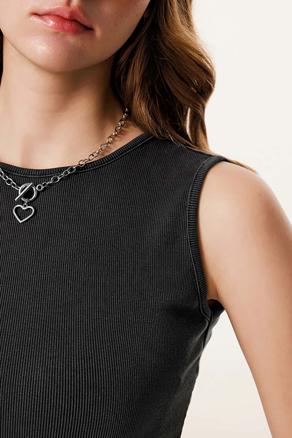 Sleeveless Slim-Fit Knit Midi Dress