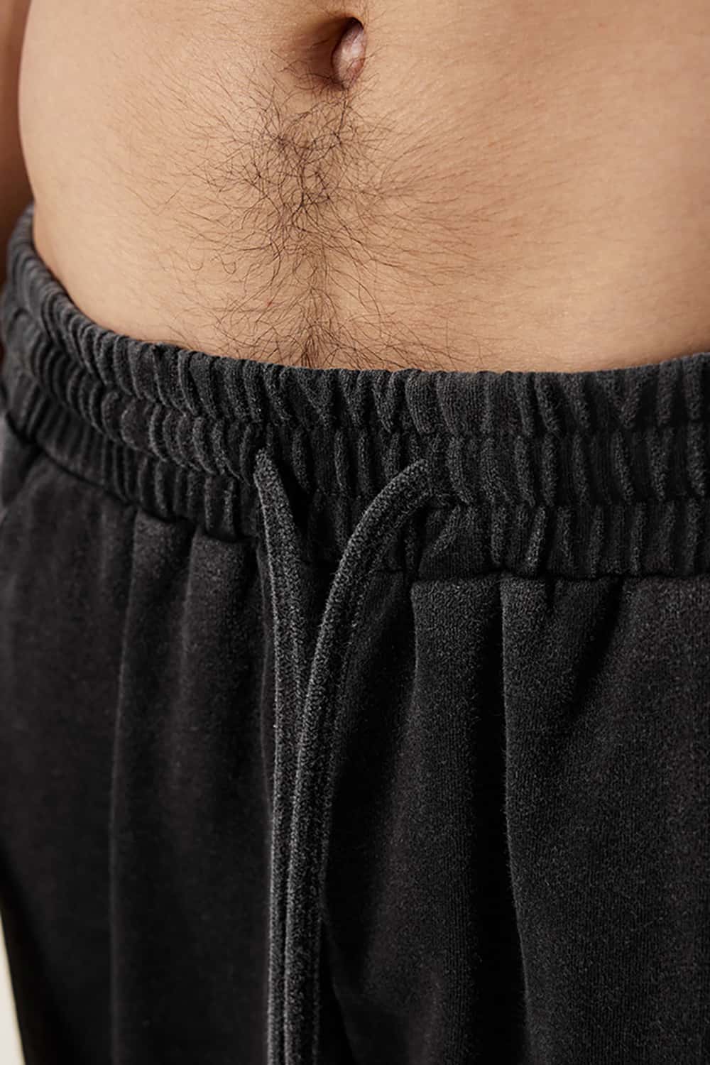 Washed Cotton Casual Shorts with Textured Pattern