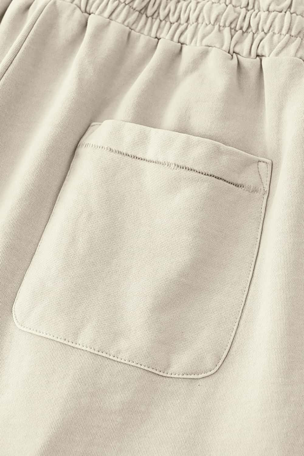 Washed Cotton Casual Shorts with Textured Pattern