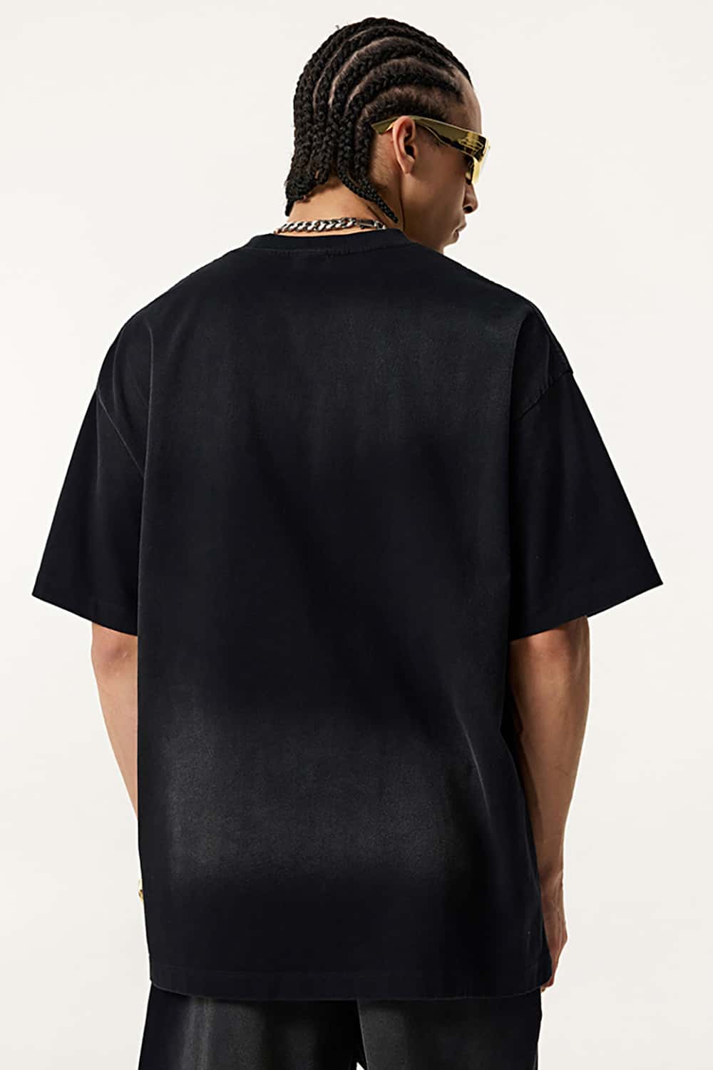 Heavy Rhinestone Embellished Loose Short Sleeve T-Shirt _ High Street Fashion