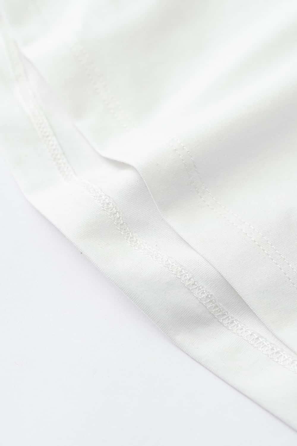 Lightweight Ruched Waist Panel Short Sleeve T-Shirt