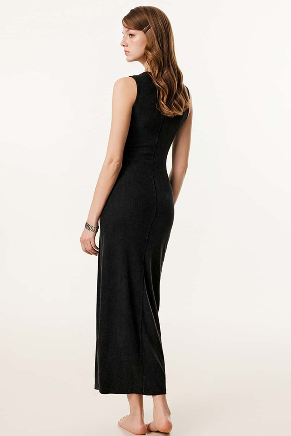 Sleeveless Knit Midi Dress
