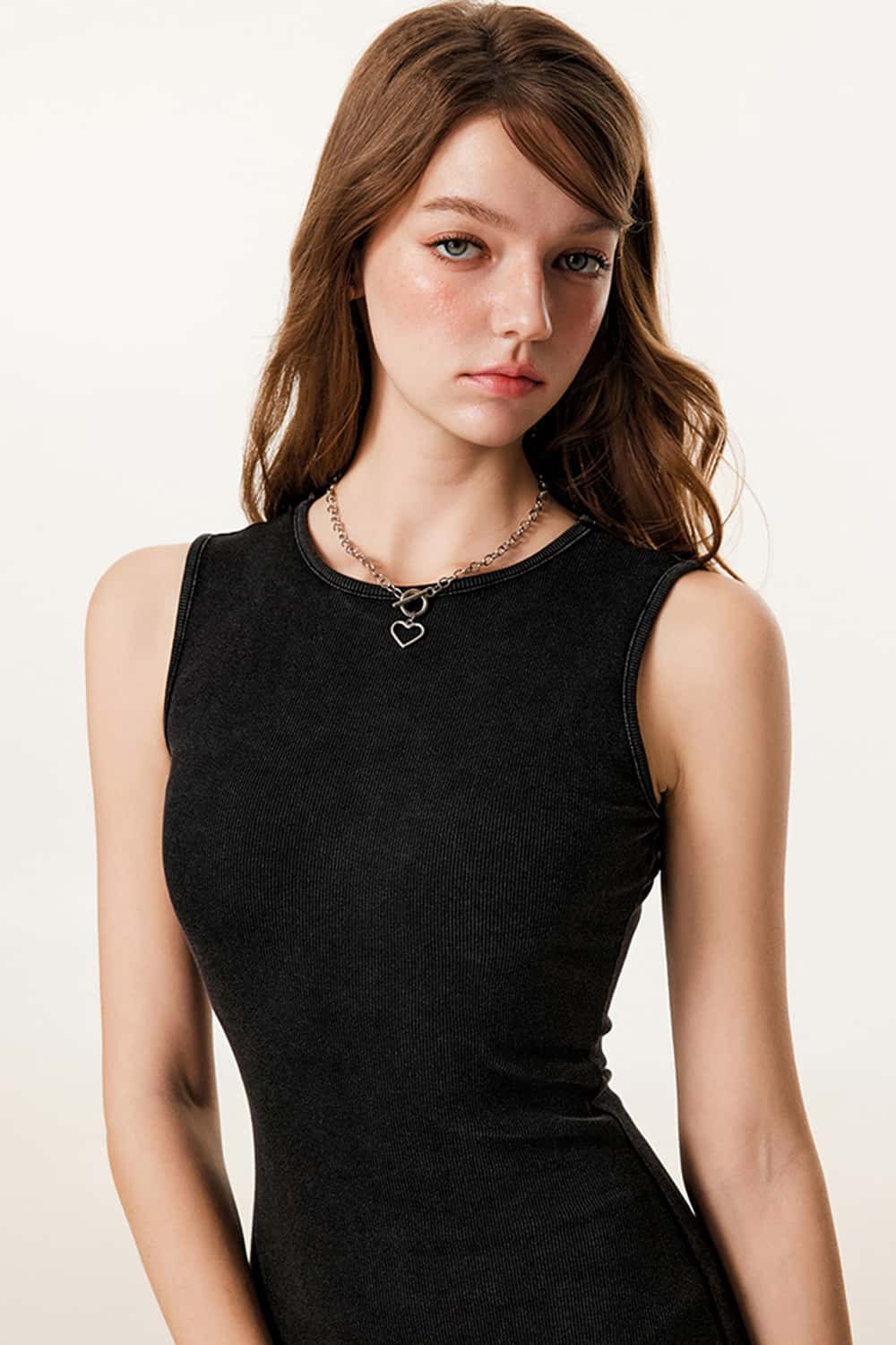 Sleeveless Knit Midi Dress