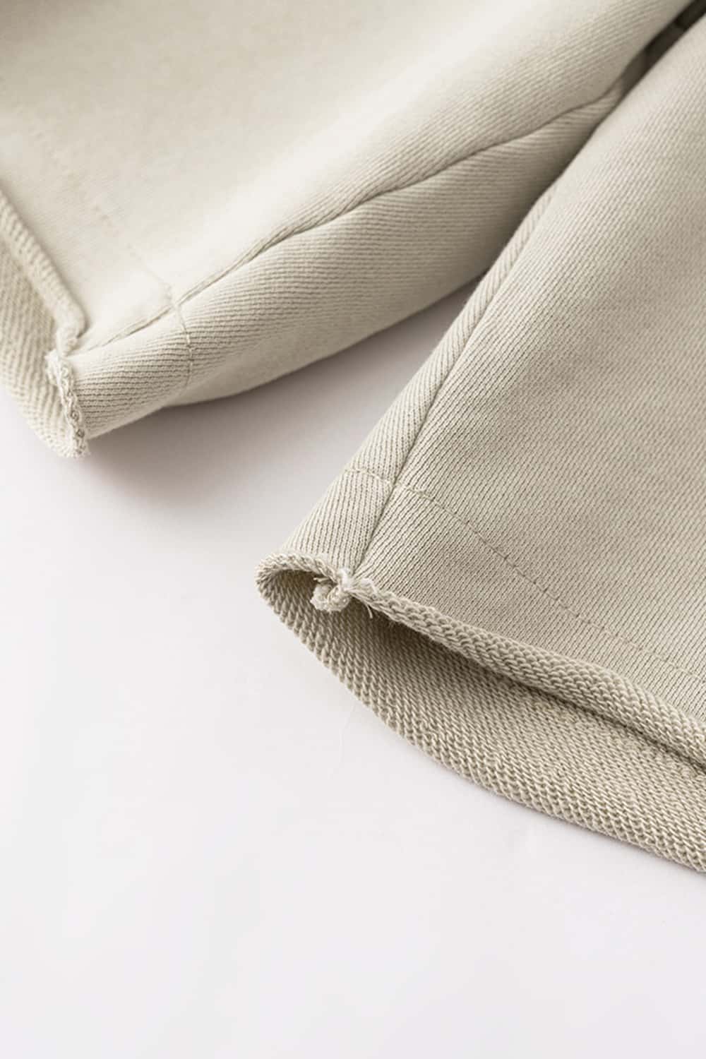 Rolled Hem Knee-Length Shorts