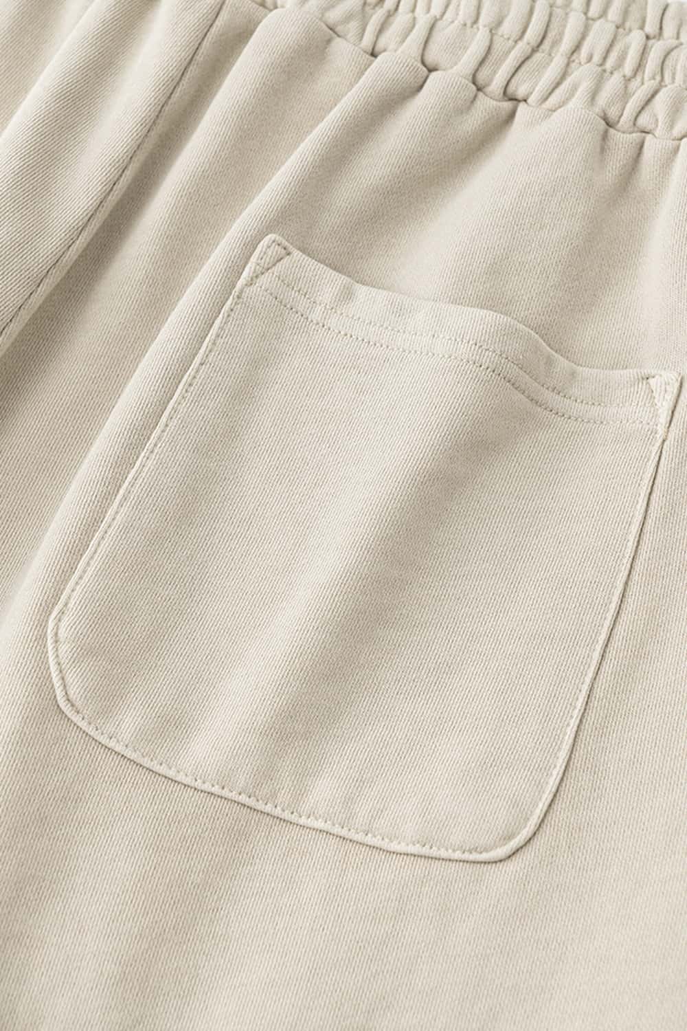 Rolled Hem Knee-Length Shorts