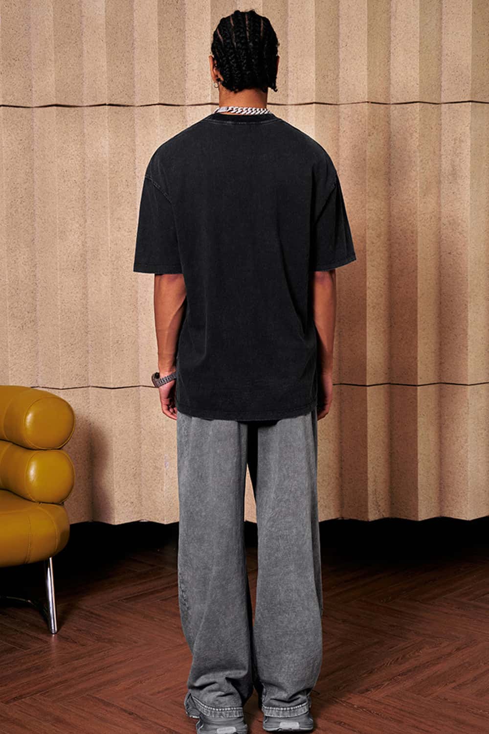 Snow Washed Oversized Graphic T-Shirt