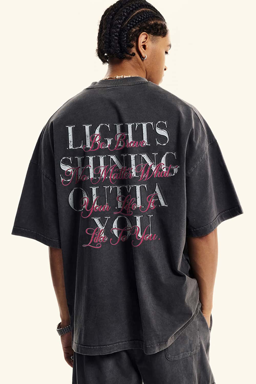 Heavyweight Vintage Washed Cotton Graphic T-Shirt