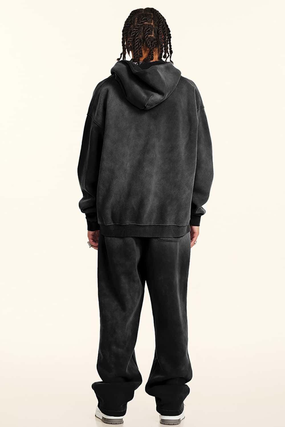 Graffiti Hand-Drawn All-Over Print Fleece Zip-Up Hoodie