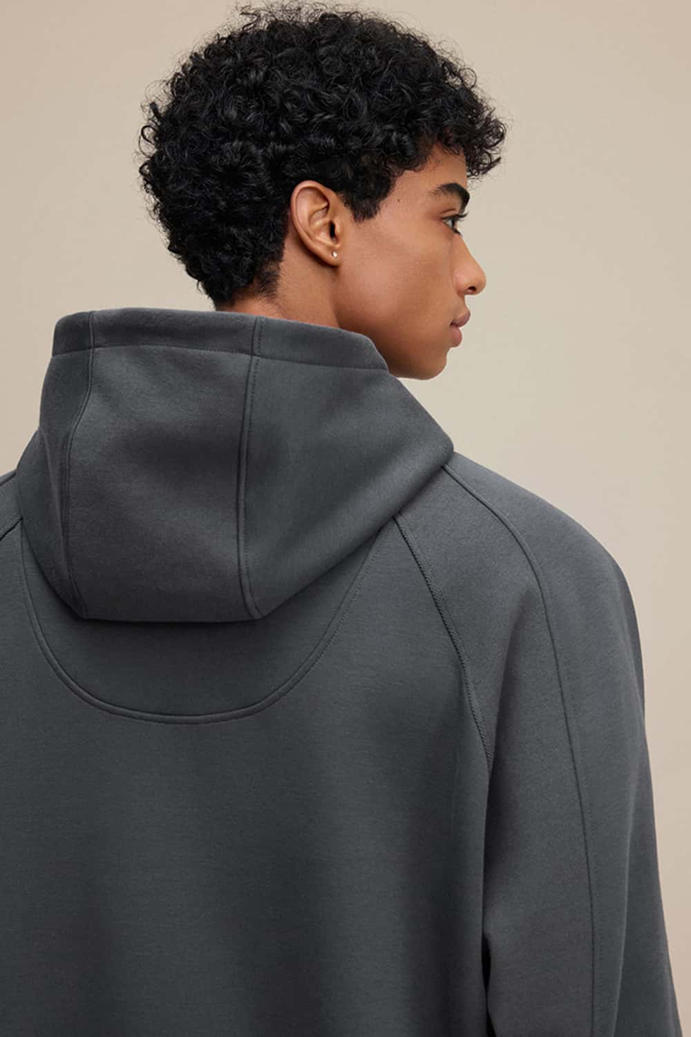 Heavyweight Fleece-Lined Crescent Seam Hoodie