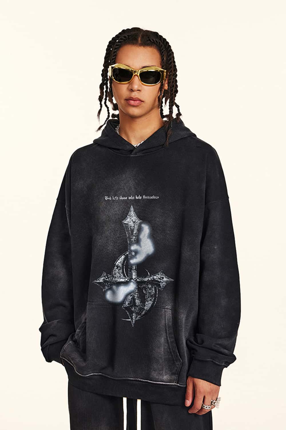 Washed Heavyweight Metal Graphic Hoodie