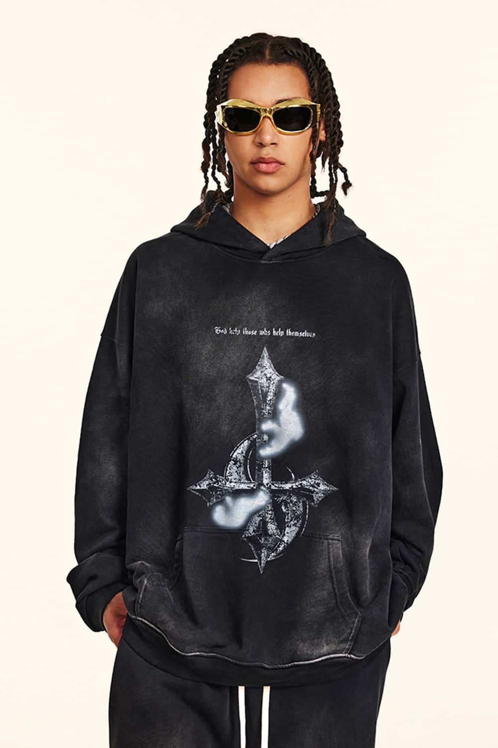 Washed Heavyweight Metal Graphic Hoodie