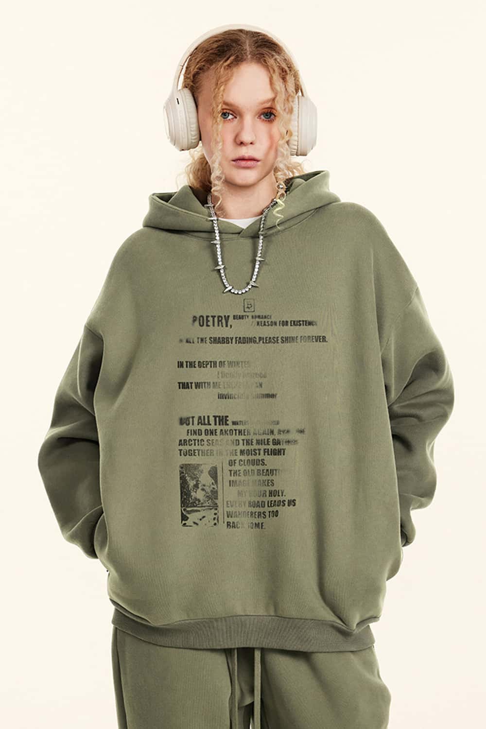 Heavyweight Graphic Print Hoodie