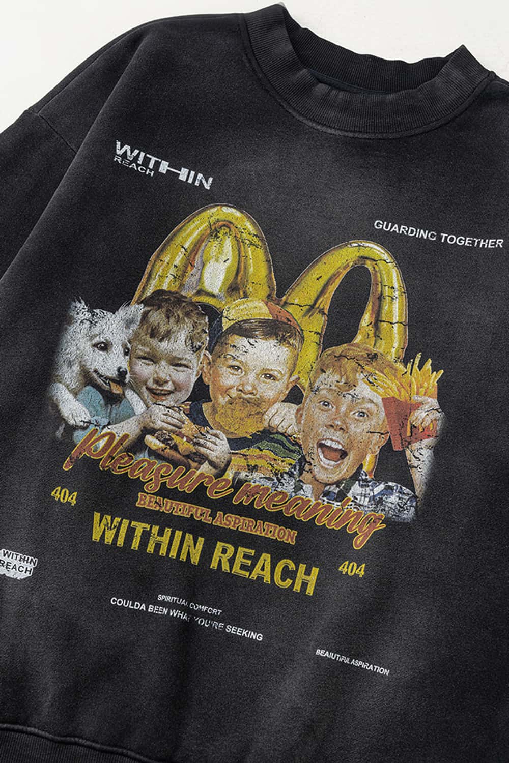 Washed Graphic Crewneck Sweatshirt