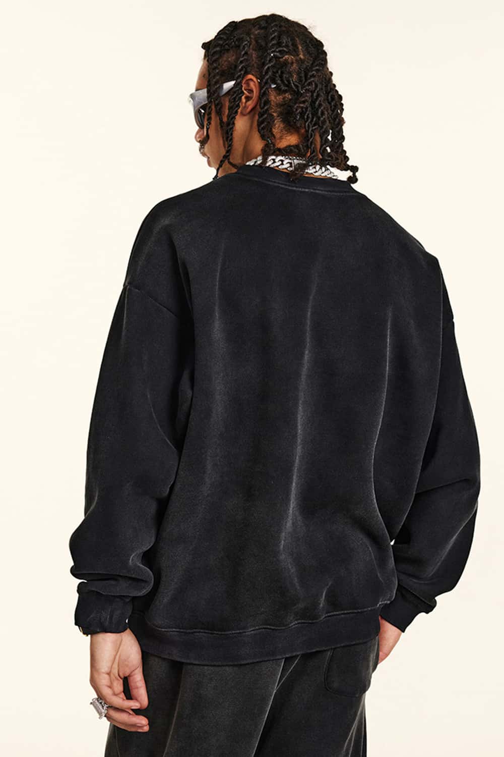 Washed Graphic Crewneck Sweatshirt