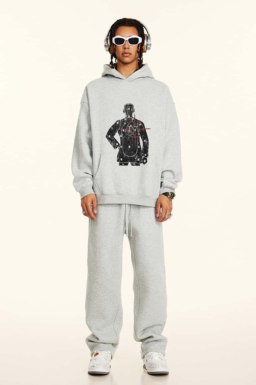 Graphic Fleece-Lined Pullover Hoodie