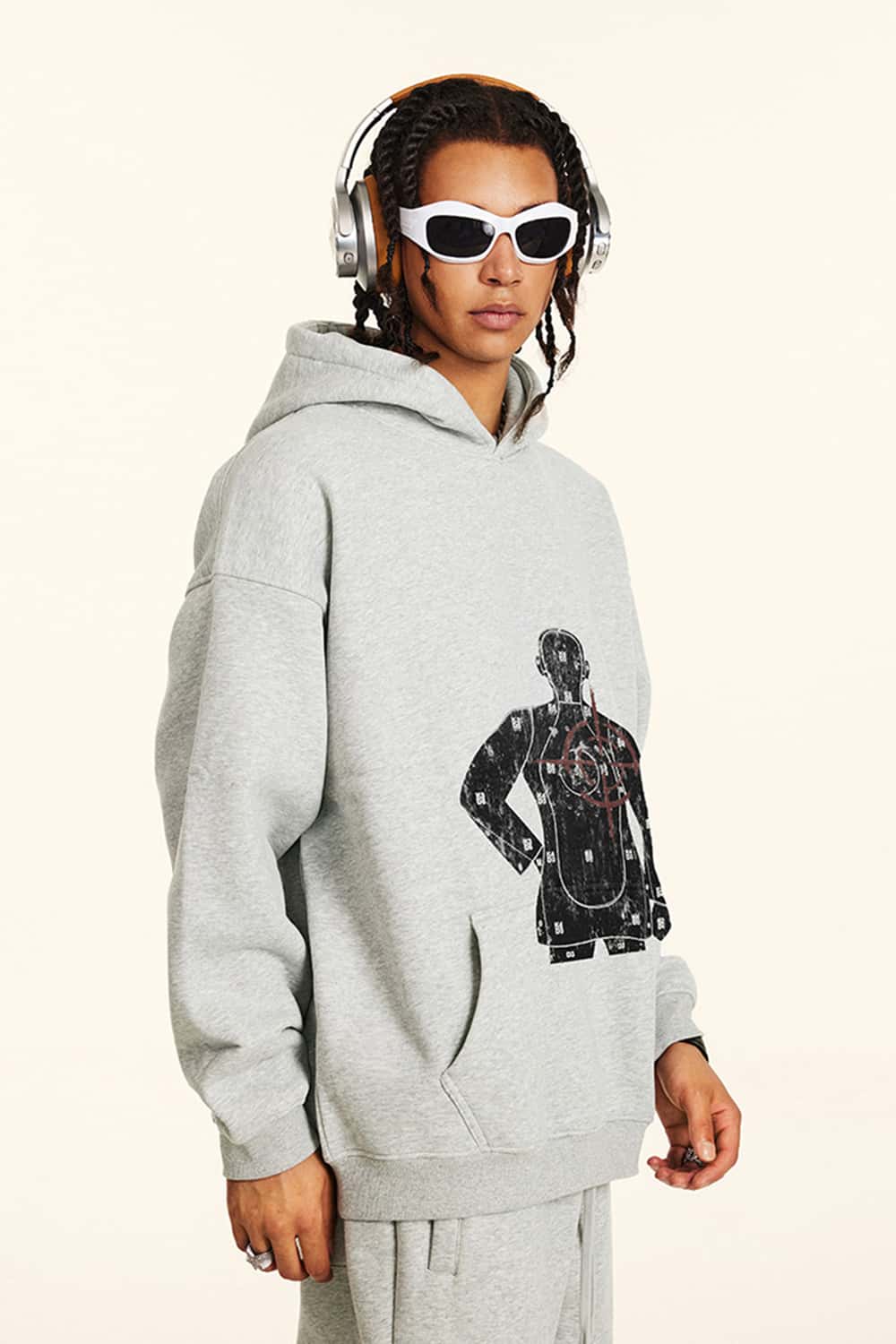 Graphic Fleece-Lined Pullover Hoodie