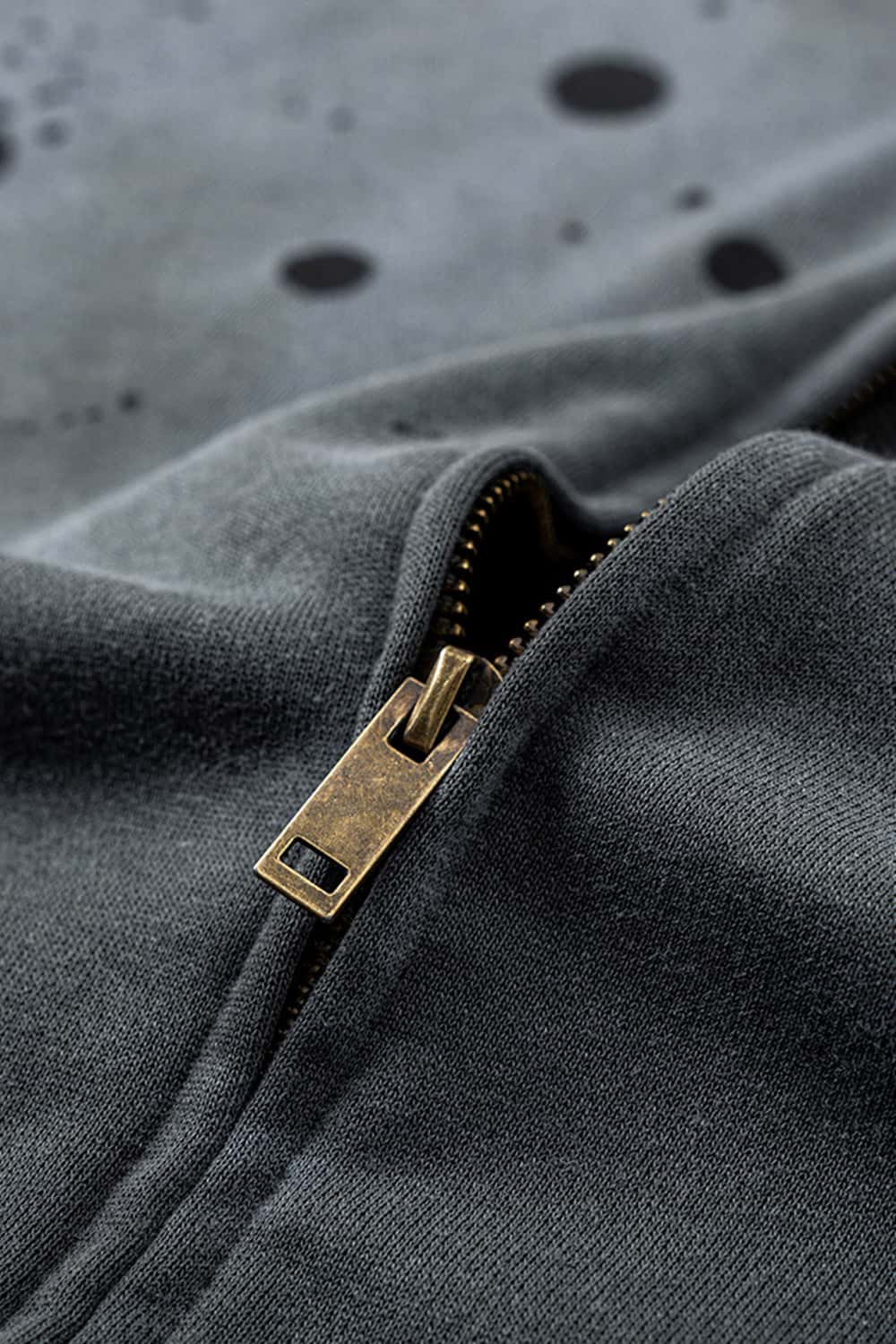 Heavyweight Zip-Up Washed Hoodie Jacket