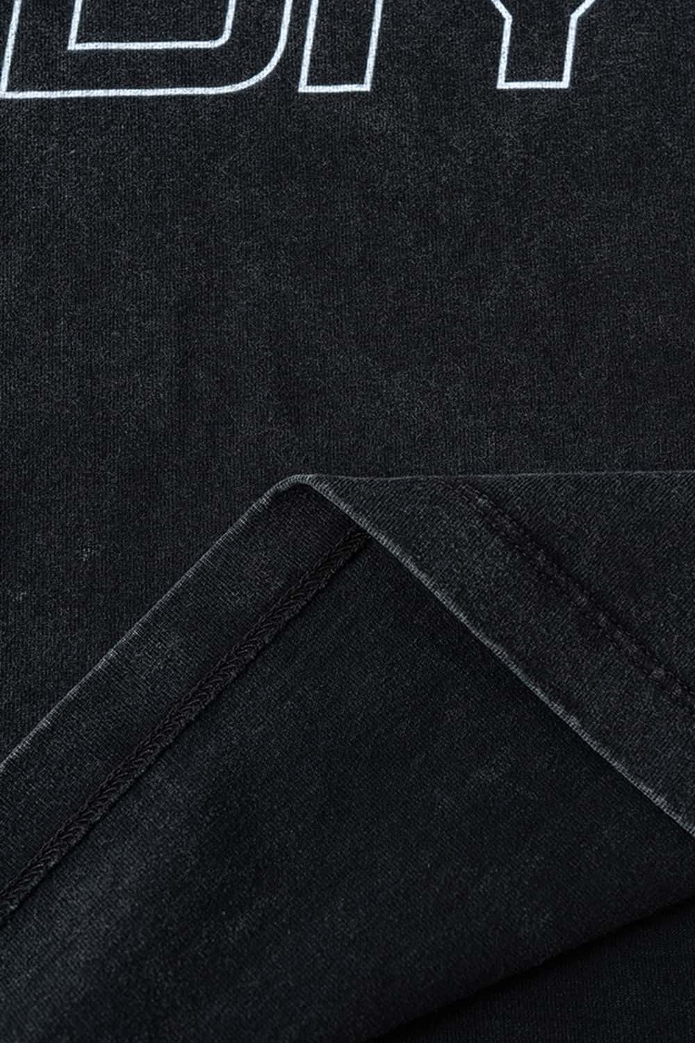 Washed Cotton Racing-Inspired Long Sleeve Tee